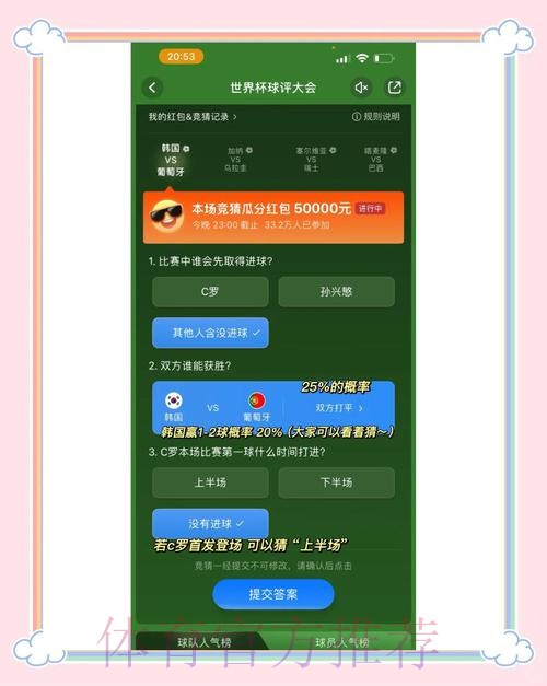 世界杯竞猜平台热门推荐分析